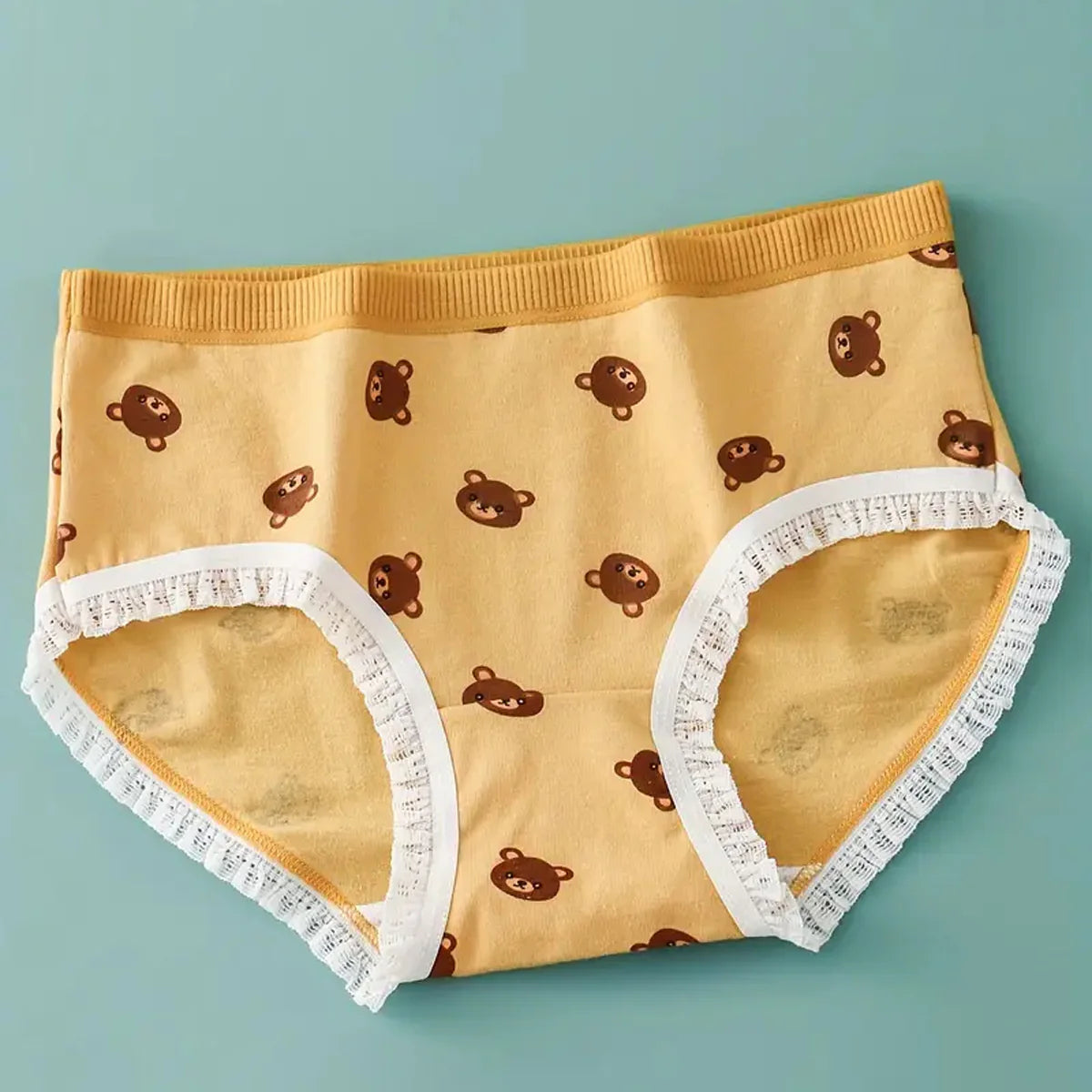 Pack Of 3 Soft Cotton Ladies Imported Comfortable Cartoon Pattern Elastic Waist Printed Panties For Girls And Women's CS09