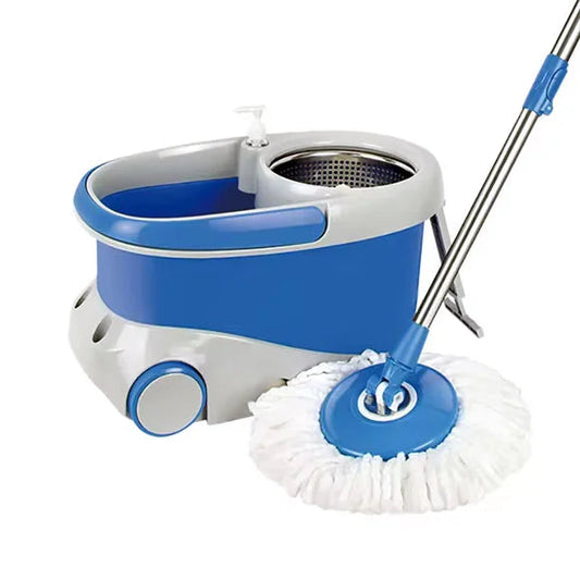 Rolling Wheel Mop For Floor Cleaning 360° Spin Mop Rotating And Bucket Set