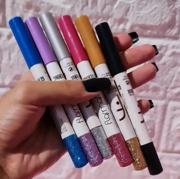 Miss Beauty New Flormour Pack of 12 EyeShadow Glitter Pencil