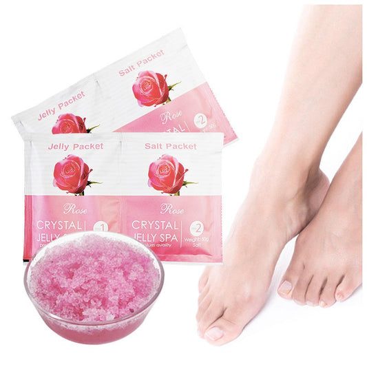 Pack Of 2 Lavender Crystal Foot Spa Bath – Jelly Powder Soak & Callus Remover
