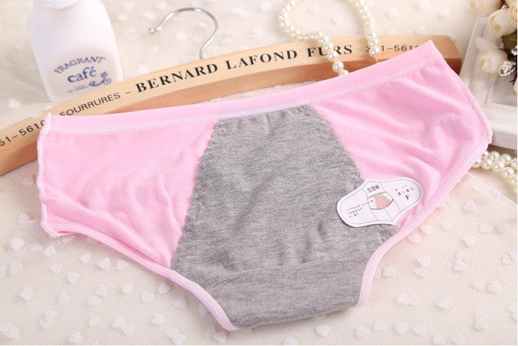 Pack Of 3 - Seamless Mid Waist Anti-Leak Menstrual Period, Leak-Proof Panties