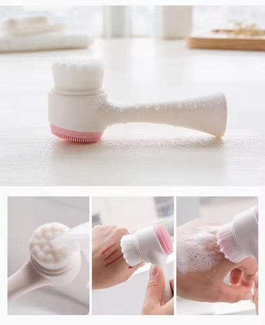 Silicone Double Sided Facial Cleansing Brush