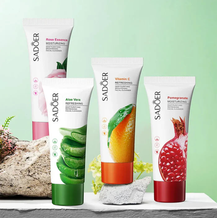 SADOER Pomegranate Moisturizing Facial Cleanser Cleansing Foam Face Wash 100g SD36520