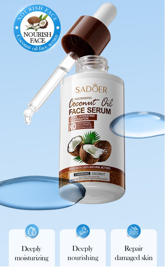 Sadoer Coconut Oil Ultra Hydrating Rejuvenation No Parabens No Sulphate No Silicone & Salt Face Serum