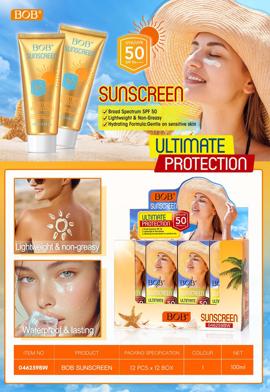 BOB SUNSCREEN 50 SPF PA+++ 100ML
