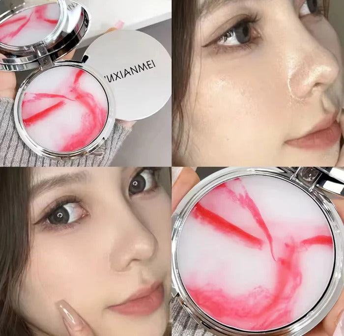 Matte Blue Sky & Cloud Oil Control Pressed Powder Shine Control