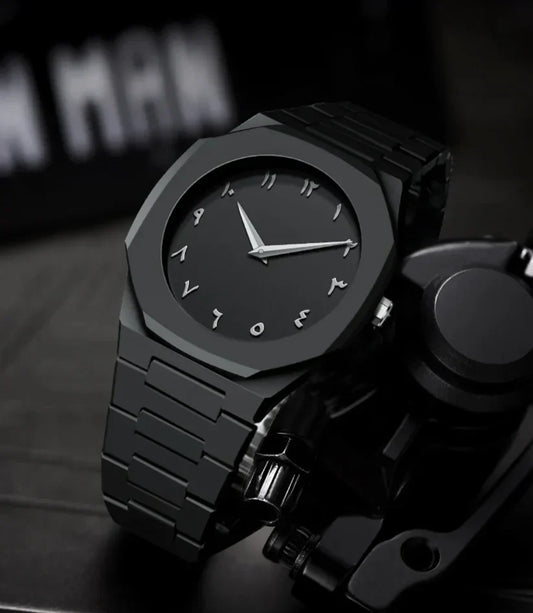 Arabic Aura Black Dial Watch