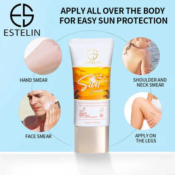 ESTELIN Hydrating Repair Sun Cream SPF60 60g ES0021 60g