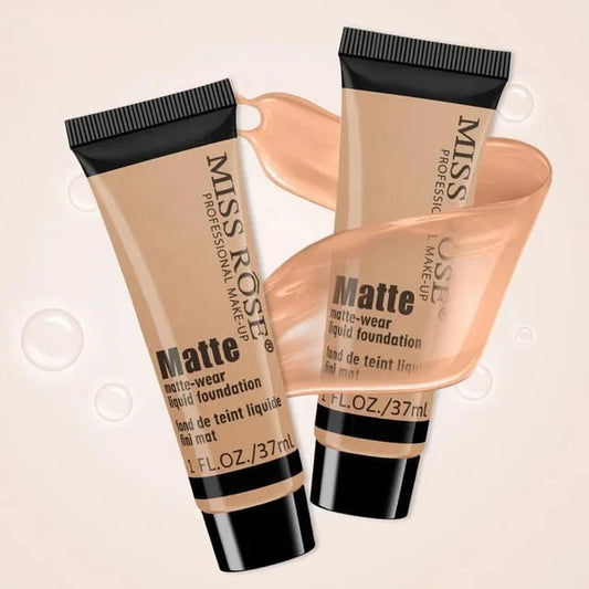 Miss Rose ProfesMiss Rose Professional Makeup Matte Liquid Foundation Beige 3 Shadesional Makeup Matte Liquid Foundation