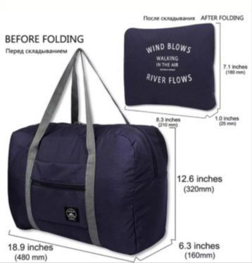Foldable Travel Bag (Random Colours)