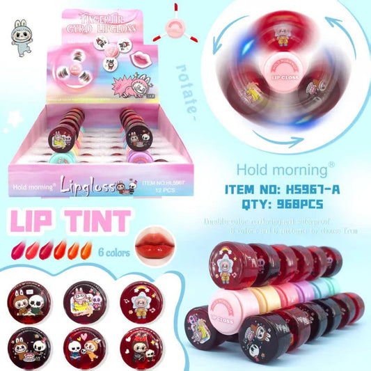 Hold Morning Korean 3 in 1 Fidget Spinner Lipgloss