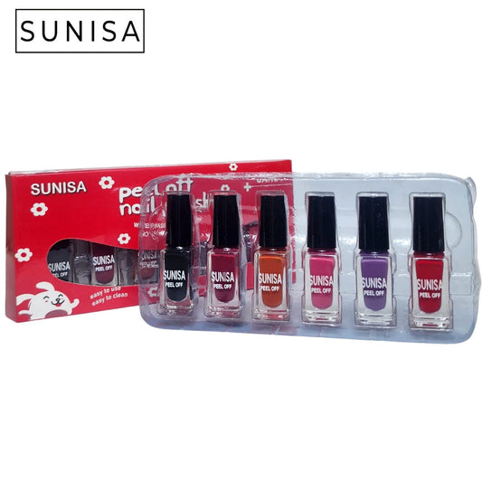 Sunisa 6pcs Peel Off Nail Polish