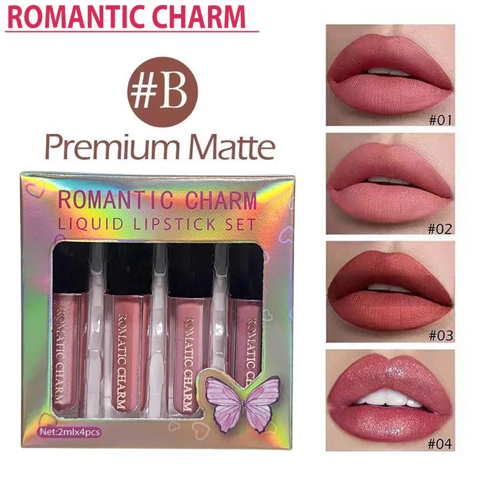GEGEMOON 4in1 Liquid Matte Lipstick Set For Women And For Girls 2ml*4 GM-508A