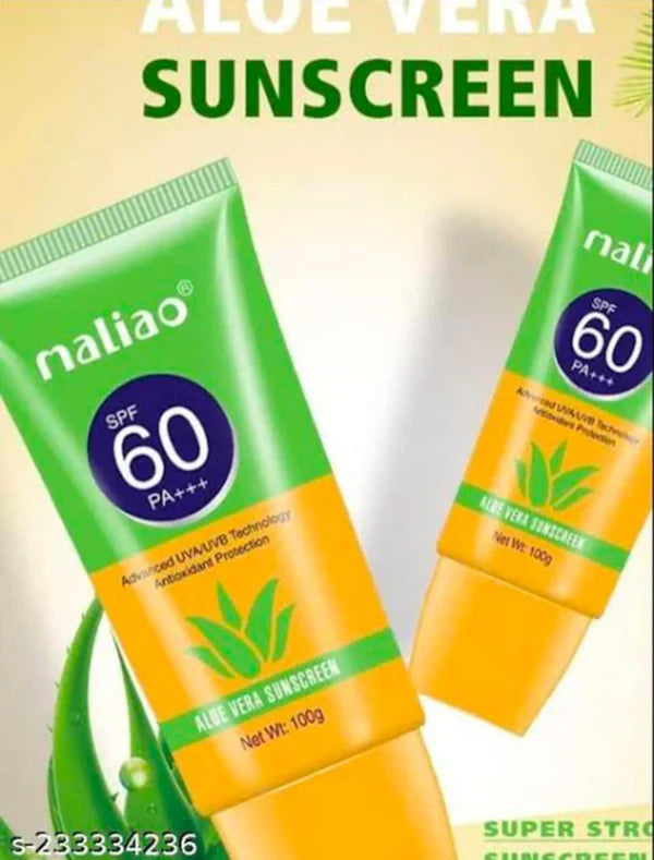 Maliao Aloe Vera Sunscreen SPF 60 PA+++ Broad Spectrum Sunscreen