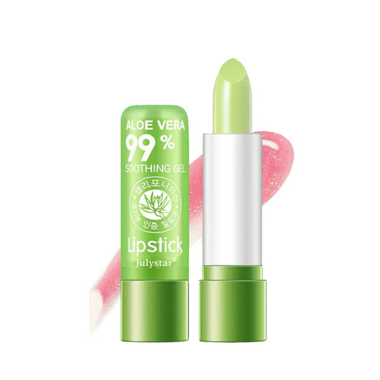 1PC Natural Aloe Vera Moisturizing Lip Balm & Long-Lasting Waterproof Lipstick 3.4g D3007