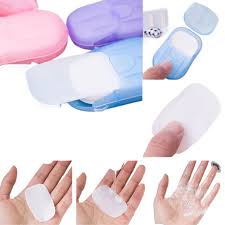 Portable Mini Body Washing Bath Test Tube Confetti Foaming Flower One time Paper Soap Slice , paper soap for school