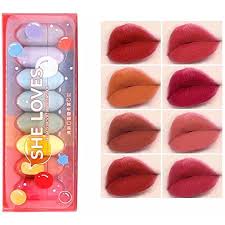 8 color cute Mini Lipstick matte velvet capsules light color water proof long lasting