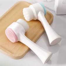 2 in 1 Face Skin Care Tool Set 3D Face Roller For Face Tightening & Lifting Double-sided Face Cleansing Brush For Pore Cleaning Exfoliating Blackhead Removal And Massage Gift For Women