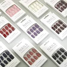 Nail Tip Professional Reusable Pop-On Manicure Pre Glued Nails Card Matte Nail 12pcs Set