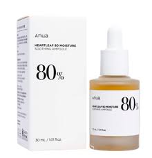 Anua Heartleaf 80% Moisture Soothing Ampoule.
