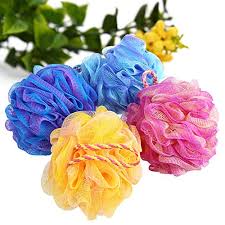 3 Pcs Mini Bath sponge powerful cleaning scrubber loofah Bath Ball Foaming Sponge Exfoliating Bathroom Soft Shower Mesh Scrubber Bubble Cleaning Brush