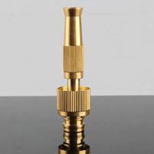 Brass Adjustable Spray Hose Nozzle High Pressure Straight Copper Nozzle For Car Wash Watering Flower For Garden Hose