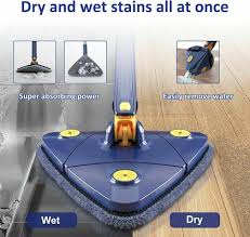 360° Rotatable Magic Mop 4 Side Adjustable Clover Dust Cleaning Mop