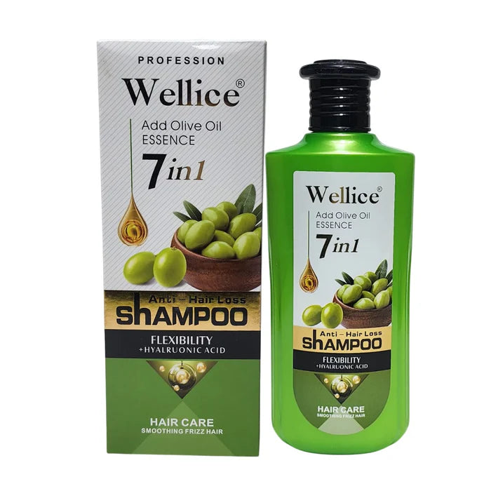 Wellice 7 in 1 Anti - Hair Loss Hyalruonic Acid & Soothing Hair Care Shampoo