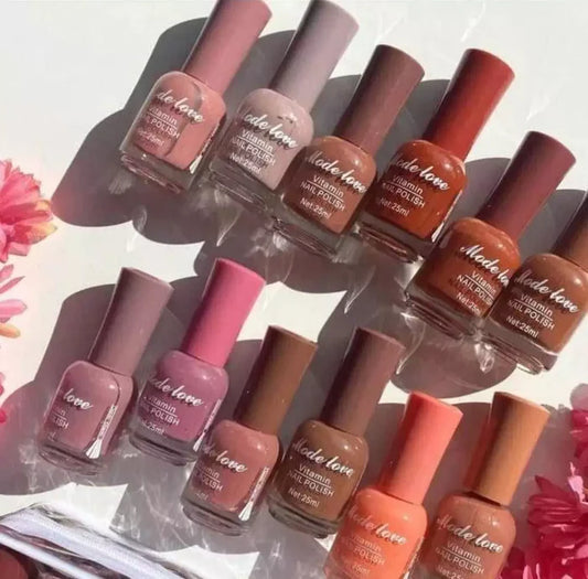 Mode Love Pack Of 12 Nail polish Attractive Colors Nail Paints Best Quality Nail polish