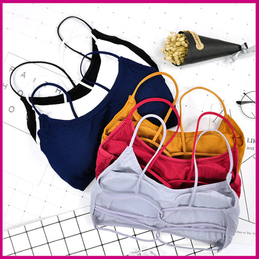 Pack of 2 Women Cotton Padded Backless Biddies 077.