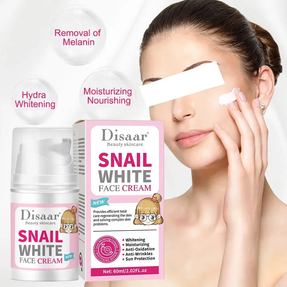 DISAAR Snail Glowing Moisturizing Face Cream 60ml-DS5073