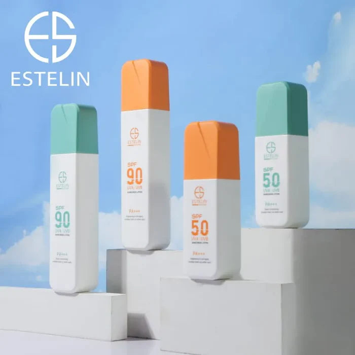 Estelin Brightening & Anti - Aging Invisible Finish (No White Cast) Sunscreen Lotion SPF50 UVA / UVB PA +++- 75G -ES0175