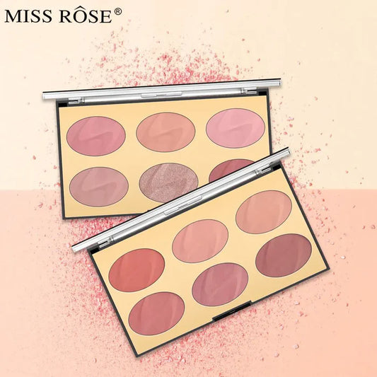 MISS ROSE 6 COLOR BLUSH PALATTE / MAKEUP BLUSHER Kit
