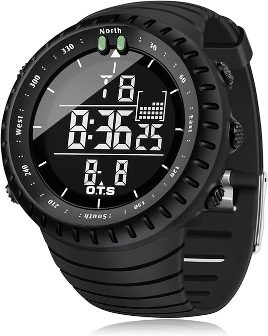Military Men's Digital Sports Watch For Men Boys Waterproof with LED Back light Digital Watch for Men