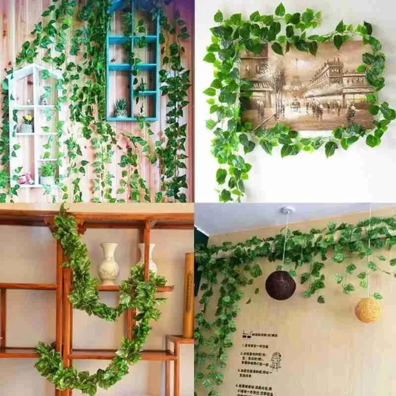 Enhance Your Space: 7.5 Feet Long Artificial Money Plant Leaf Bail Garland for Home, Office, and Room Decoration