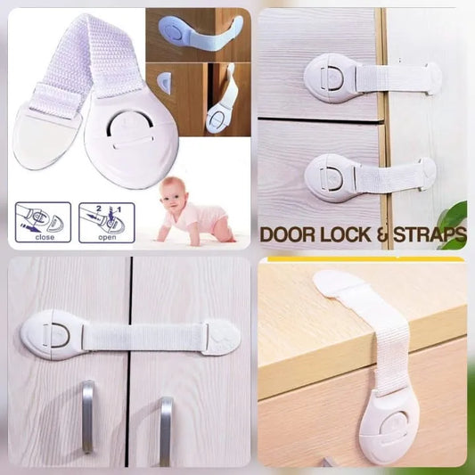 Child Proof Safety Locks Baby Proofing Cabinet Lock for Cabinets, Drawers, Cupboard, Oven, Fridge, Closet Seat, Door, Window, Toilet Seat,