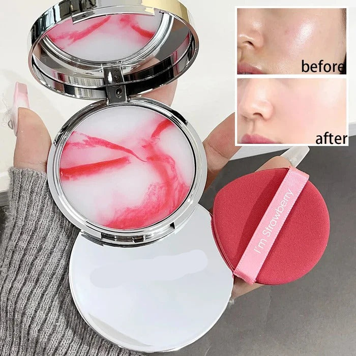 Matte Blue Sky & Cloud Oil Control Pressed Powder Shine Control