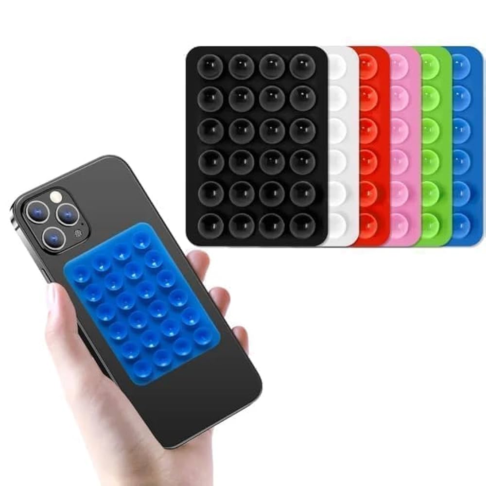 Phone Suction Pad, Phone Mount, Phone Sticky Pad Grip, Phone Suction Holder Back of Phone Sticky Grip Multipurpose Suction Phone Case for Shower Mirror Car