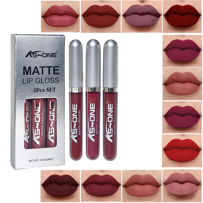 Ks One 3 pcs Matte Lipgloss