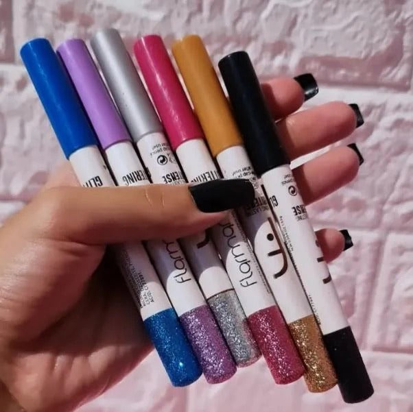 Miss Beauty New Flormour Pack of 12 EyeShadow Glitter Pencil