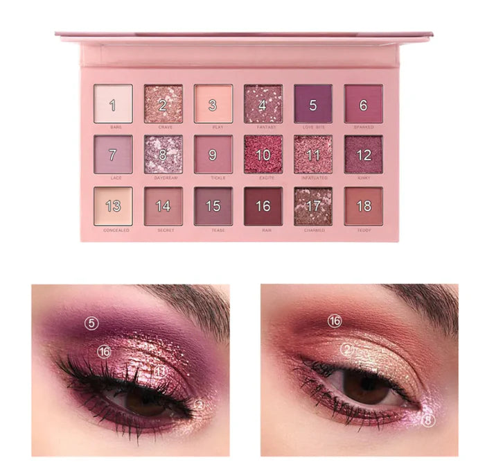 Miss Rose 18 Color makeup Nude Eyeshadow Palette