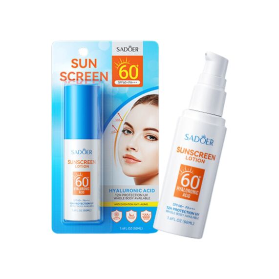 Sadoer 60spf Hyaluronic Acid Sunscreen Lotion 50ml