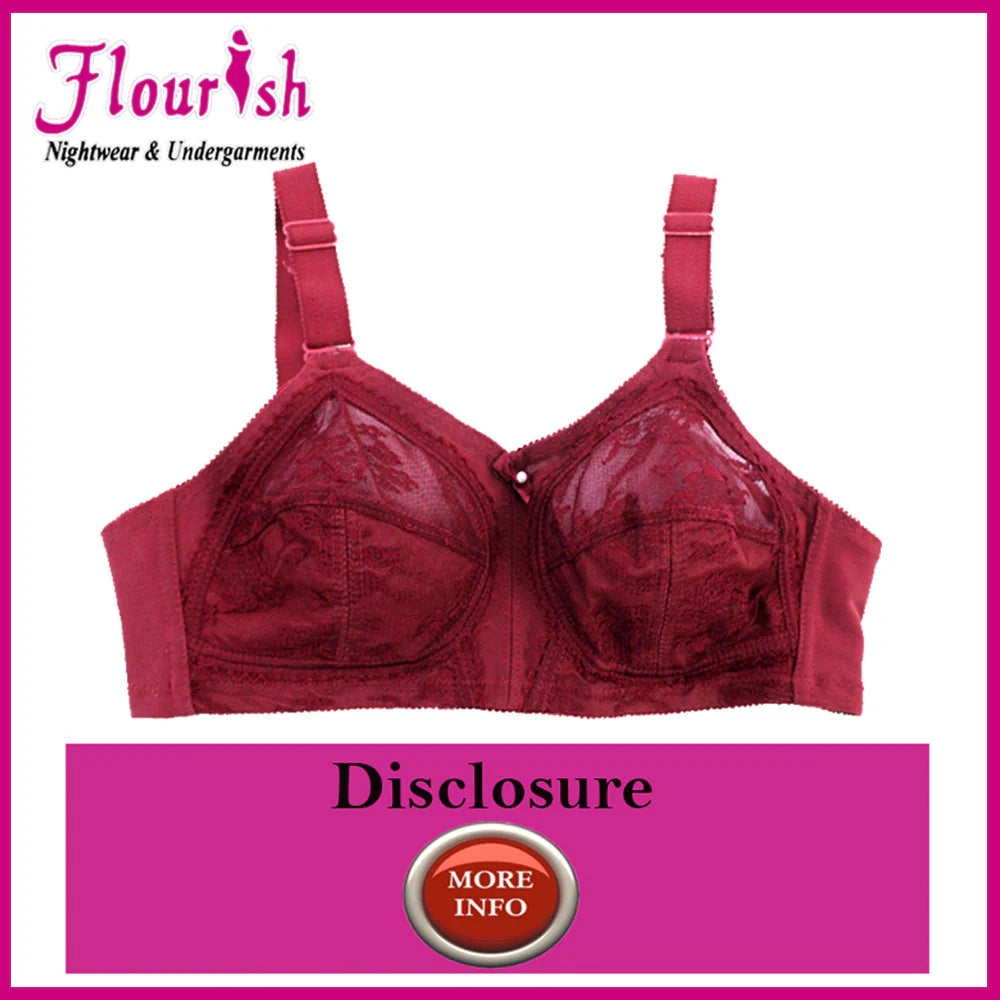 Disclosure Non-Padded Non-Wired Full Coverage Bra Plus Size