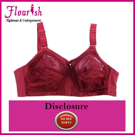 Disclosure Non-Padded Non-Wired Full Coverage Bra Plus Size