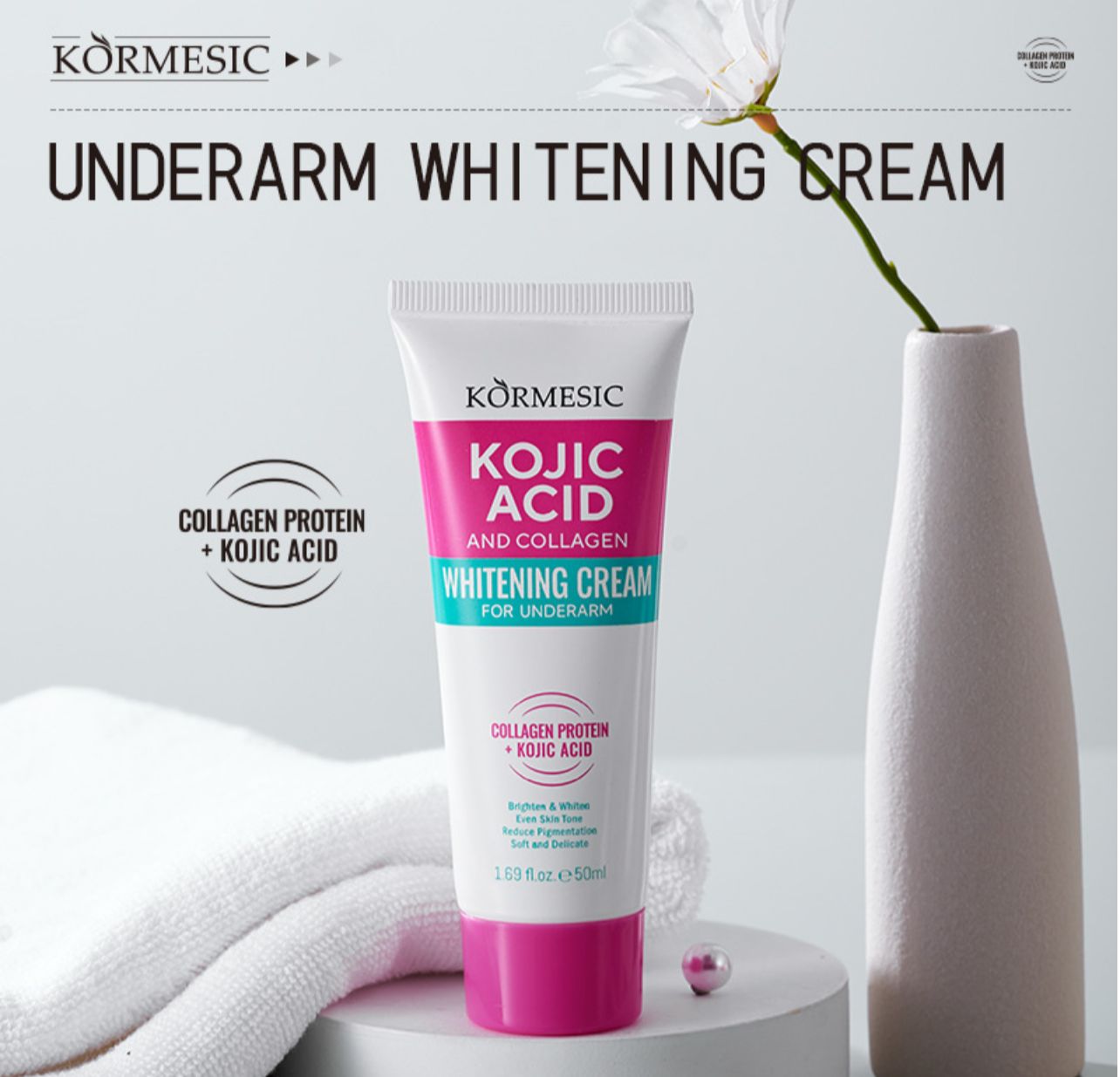 Kormesic Kojic Acid and Collagen Underarm Whitening Cream