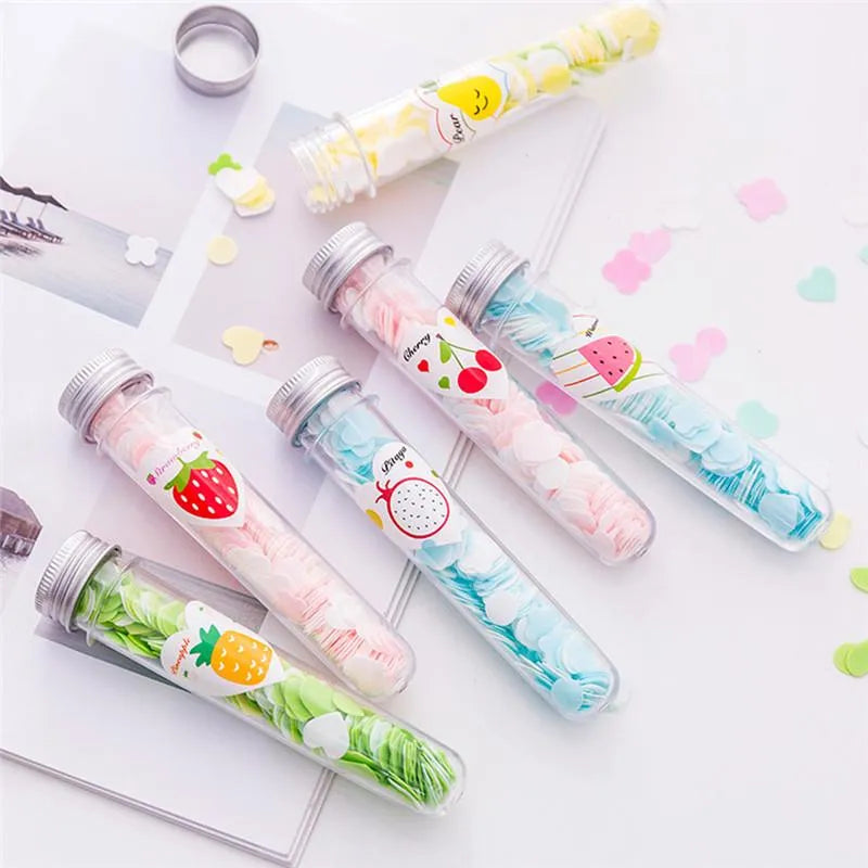 Portable Mini Body Washing Bath Test Tube Confetti Foaming Flower One time Paper Soap Slice , paper soap for school
