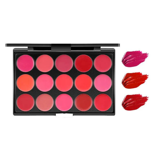 Miss Rose Matte Nourishing Lip Cream Palette (15 Colors)