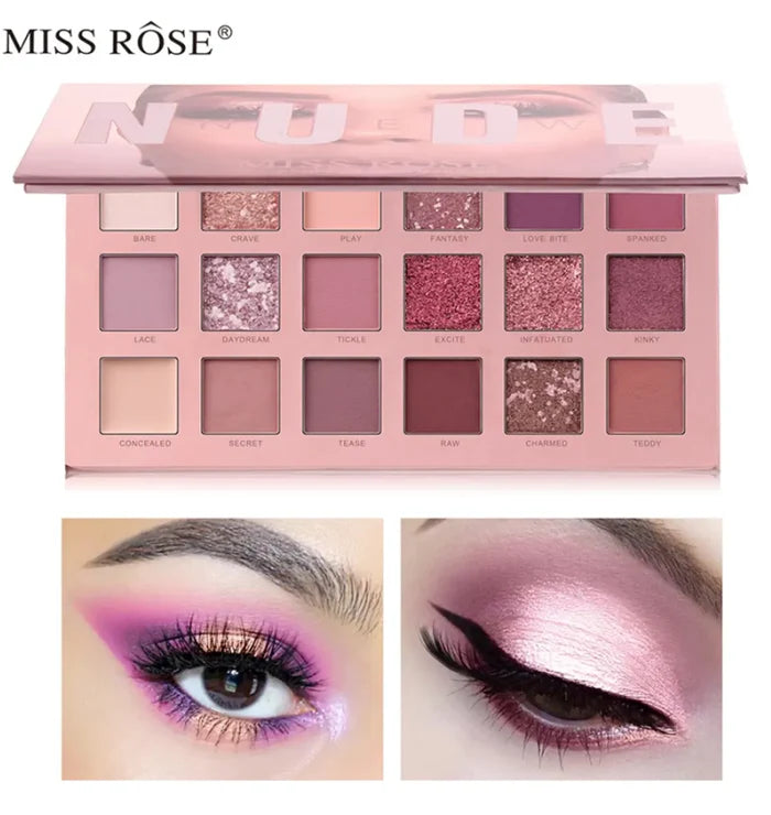 Miss Rose 18 Color makeup Nude Eyeshadow Palette