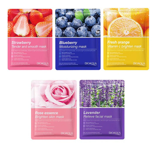 Bioaqua 5Pcs Moisturizing Face Sheet Mask