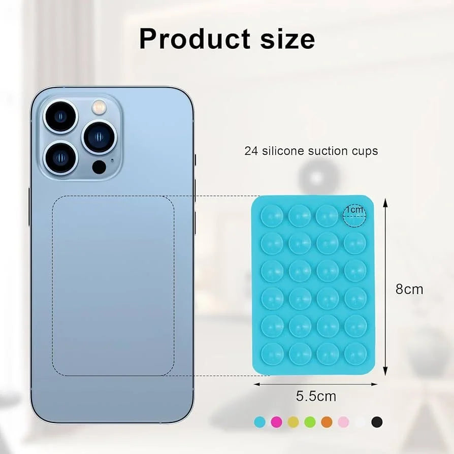Phone Suction Pad, Phone Mount, Phone Sticky Pad Grip, Phone Suction Holder Back of Phone Sticky Grip Multipurpose Suction Phone Case for Shower Mirror Car